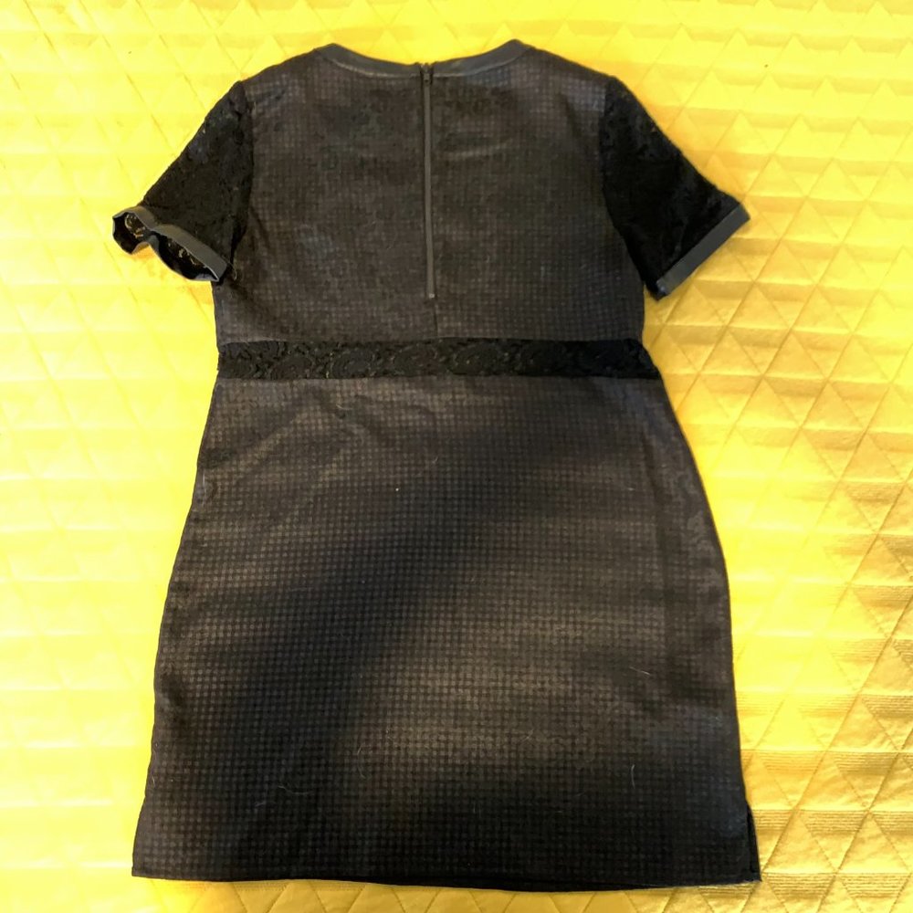 Walter Baker Sheath Dress - Pleather, Lace - Picture 6 of 7